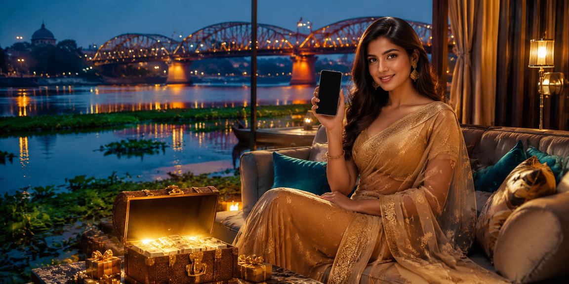 রাজশাহীতে মোবাইলে ক্যাসিনো গেম উপভোগ করছেন একজন বাংলাদেশি মডেল
